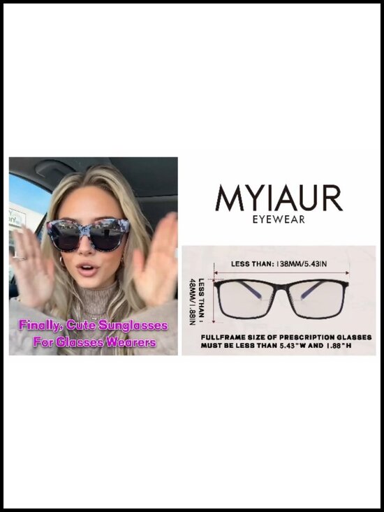 Polarized Fit Over Glasses Sunglasses for Women UV400 Protection Driving 2 Pack main image 4